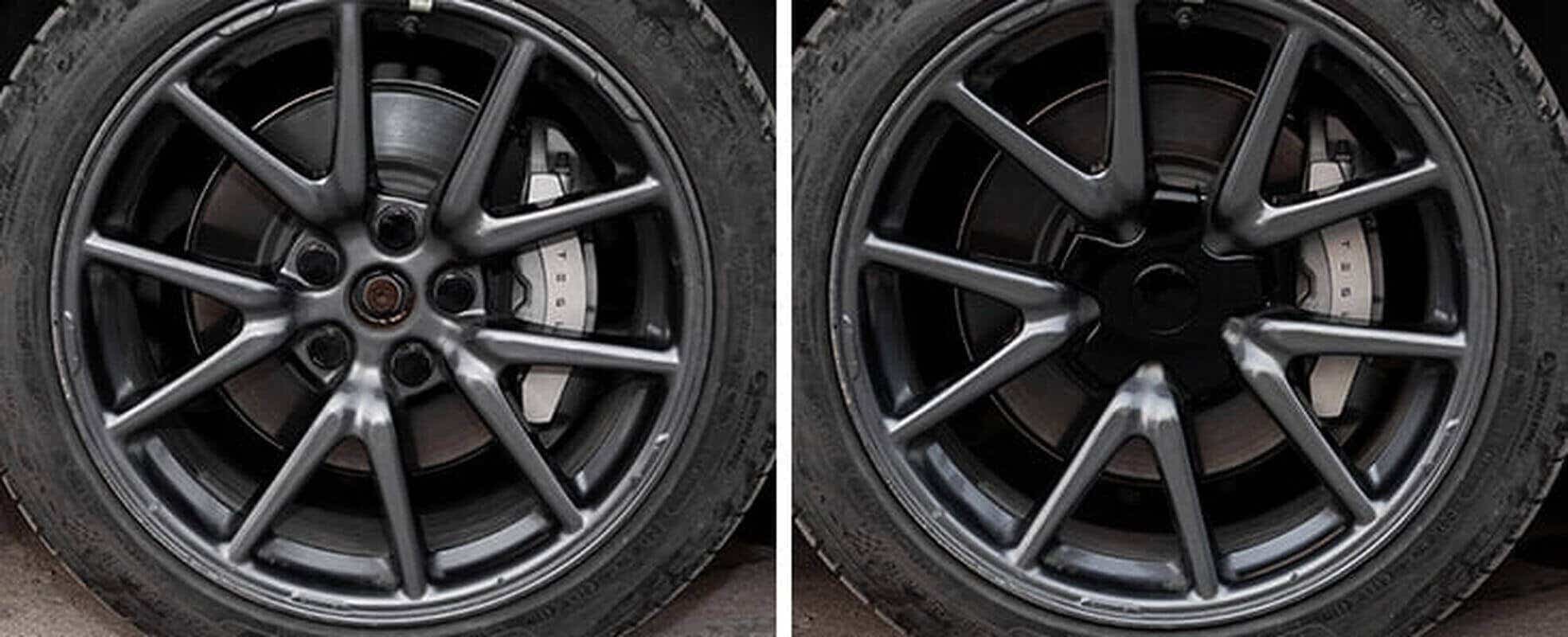 Autocollants Enjoliveurs Pour Tesla Model Y Et Model 3 - 56mm - Lot De 4 - Protection Et Décoration Centre Roue - Installation Facile
