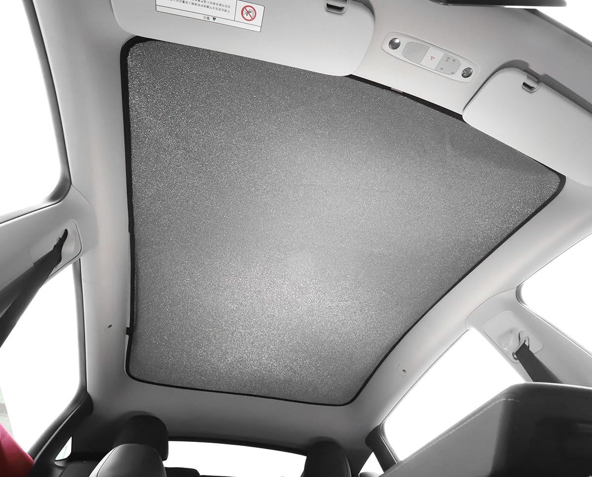 Pare-soleil Toit Tesla Model Y 2020-2024 - Store Nano Glacé Anti-UV Gris Installation 60s Tesla Y