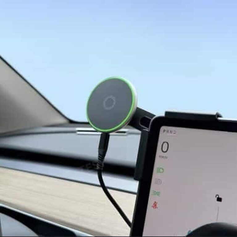 Support téléphone recharge induction tesla model y