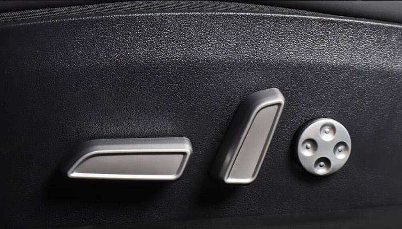 Boutons Réglage Siège Voiture Audi - Lot 6, ABS Chromé, Autocollant - Pour A3, A4, A5, A6, A7, Q3, Q5