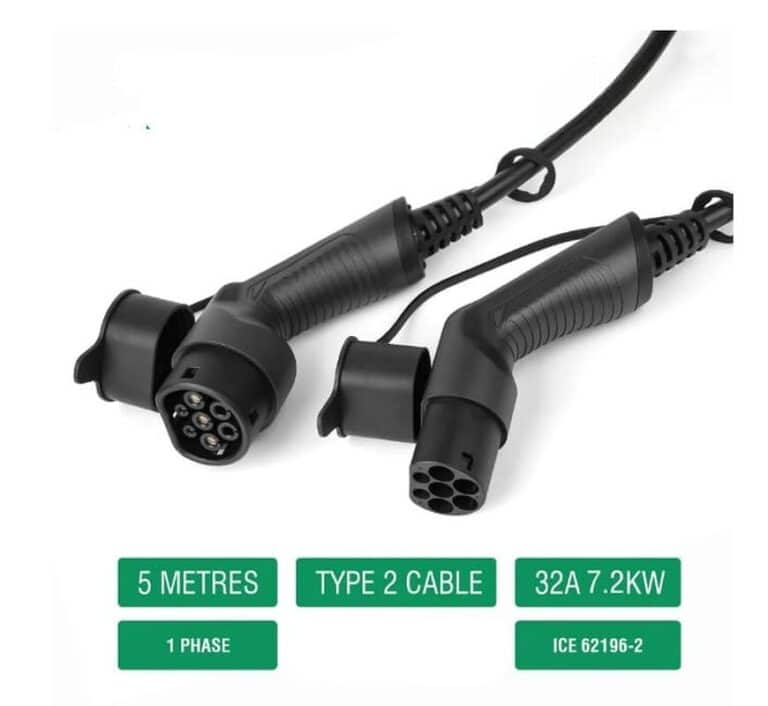 Câble de charge voiture électrique 7.2 kW 32A