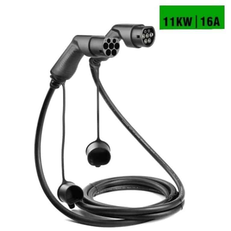 Câble de chargeur voiture électrique 11 kW 16A type 2