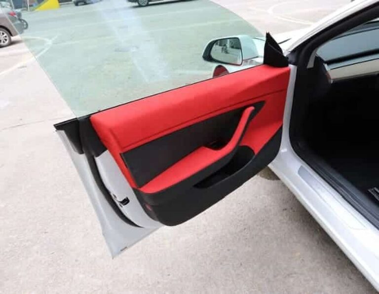 Garniture intérieur de porte effet daim Tesla Model 3 Y
