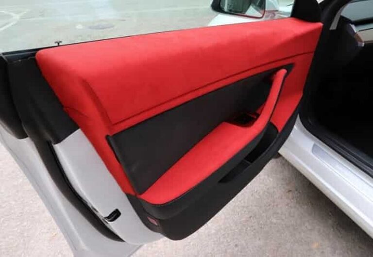 Garniture intérieur de porte effet daim Tesla Model 3 Y