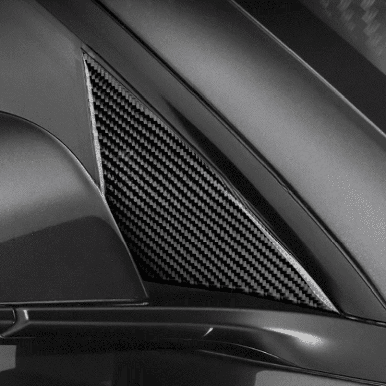 Montant de fenêtre effet fibre de carbone Tesla Model 3