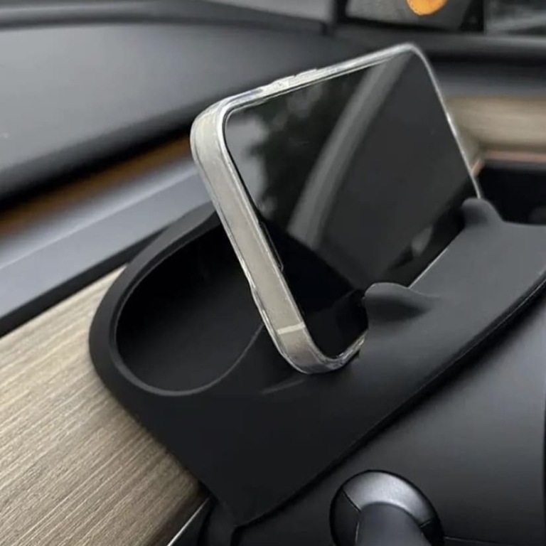 Support téléphone en silicone derrière volant Tesla Model Y 3