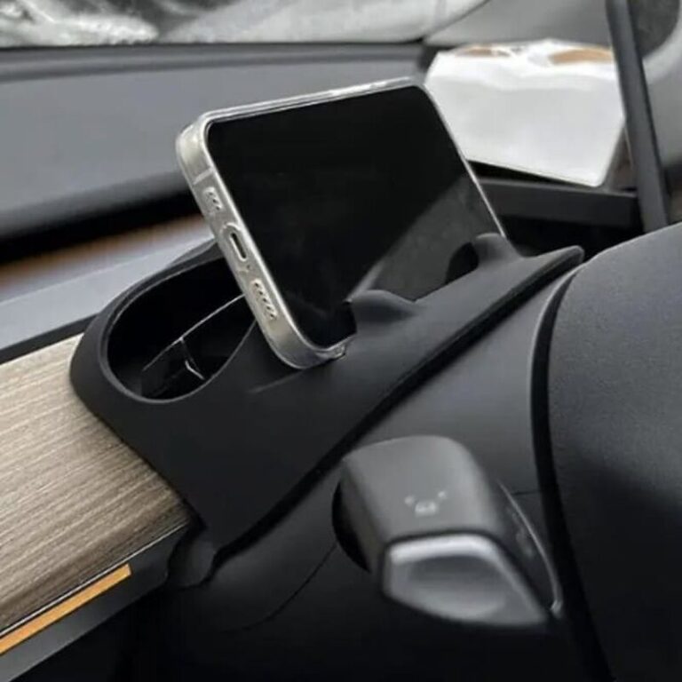 Support téléphone en silicone derrière volant Tesla Model Y 3